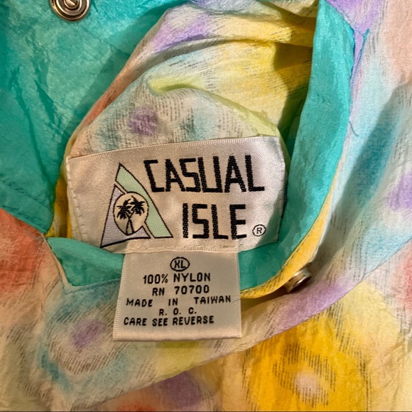 Vintage Tie Dye Windbreaker Reversible XL - Picture 10 of 10
